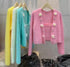 Beaded Flower Mink Fleece Two Piece Cardigan Sweater With Tank Top
